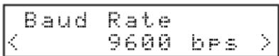 Monacor CD400UDAB - Impostazione della velocità di trasmissione (baud rate). - 1