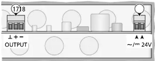 Monacor MXT52 MP3 - Making connections on the rear side - 1