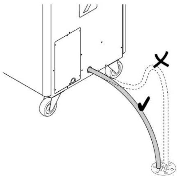 TROTEC PT 2700 SP - Raccordement du tuyau d'évacuation de l'eau de condensation - 2