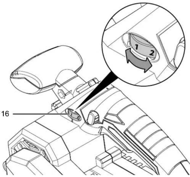 TROTEC PBSS 1020V - Réglage de la vitesse de la bande - 1