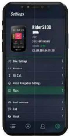 Bryton Rider S800 - Télécharger des cartes via l'application Active - 1