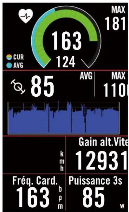 Bryton Rider S800 - Affichage GUI - 1