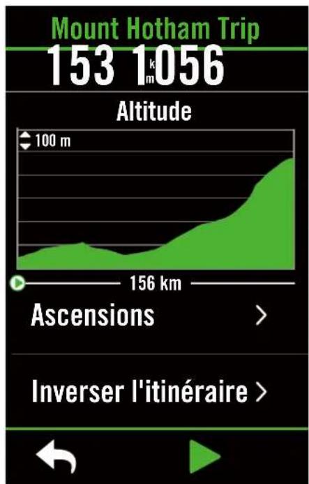 Bryton Rider S800 - Inverser l'itinéraire - 1