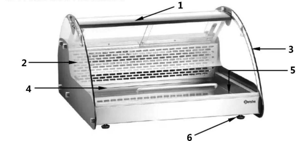 BARTSCHER 700216G - A készülék részelemei - 1