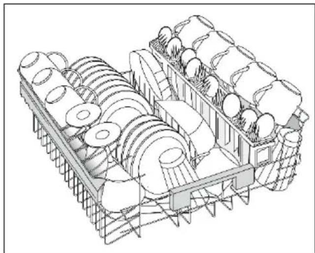 HAIER XI 6C3D0FB - USING THE UPPER BASKET - 2