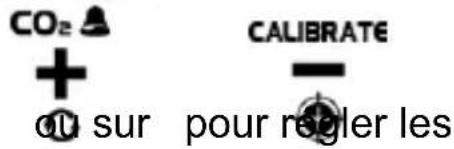 TECHNOLINE WL 1040 - Pour régler l'heure, 12/24 heures et l'alerte de niveau élevé/bas du CO² et de l'humidité - 2