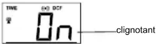 TECHNOLINE WS 9140 - RÉCEPTION DU SIGNAL HORAIRE ON/OFF (ACTIVÉE/DÉSACTIVÉE): - 1