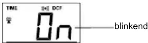 TECHNOLINE WS 9140 - EINSTELLUNG DCF 77-ZEITSIGNALEMPFANG EIN/AUS (ON/OFF) - 1