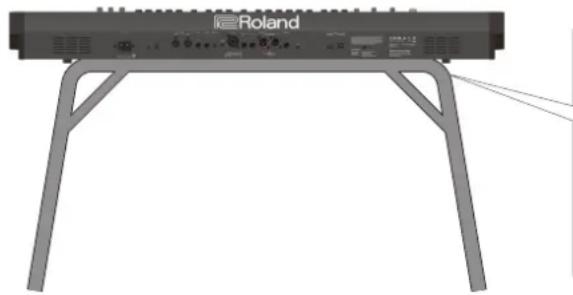 ROLAND JUNOX - Placer le JUNO-X sur un support - 3