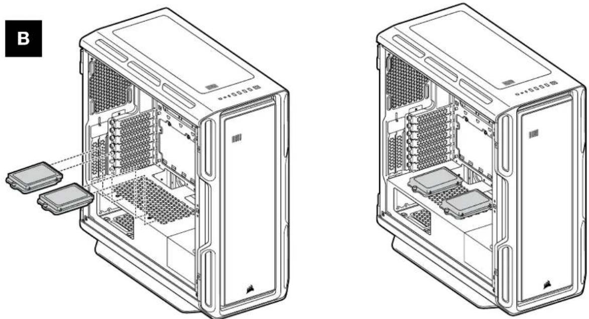 CORSAIR iCUE 5000T RGB - INSTALACIÓN DE LAS UNIDADES SSD - 1