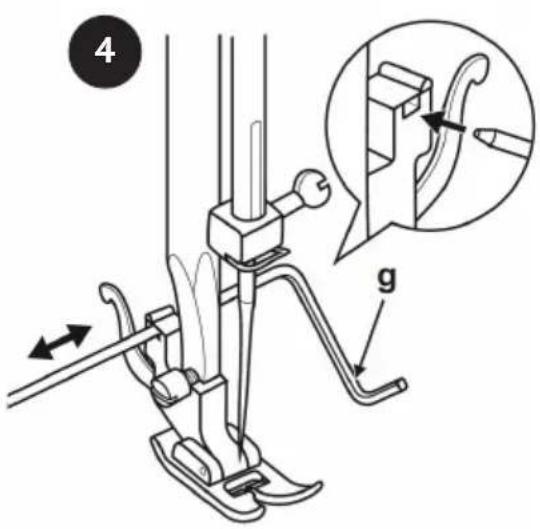 VERITAS Sarah - Remplacement du pied presseur - 4