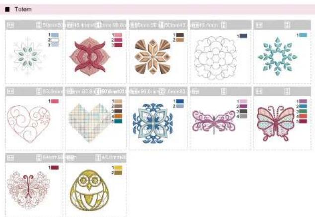 VERITAS Florence - Ieau de motifs, proderie - 1