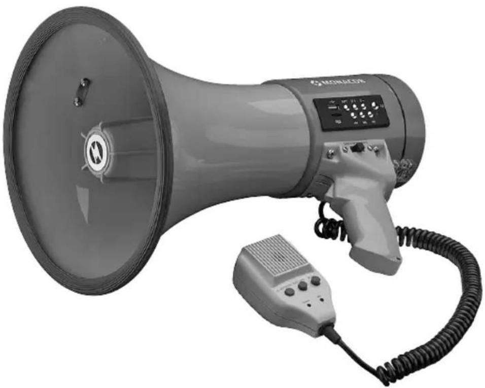 Monacor TM17M - Megafon mit MP3-Spieler Megaphone with MP3 Player - 2