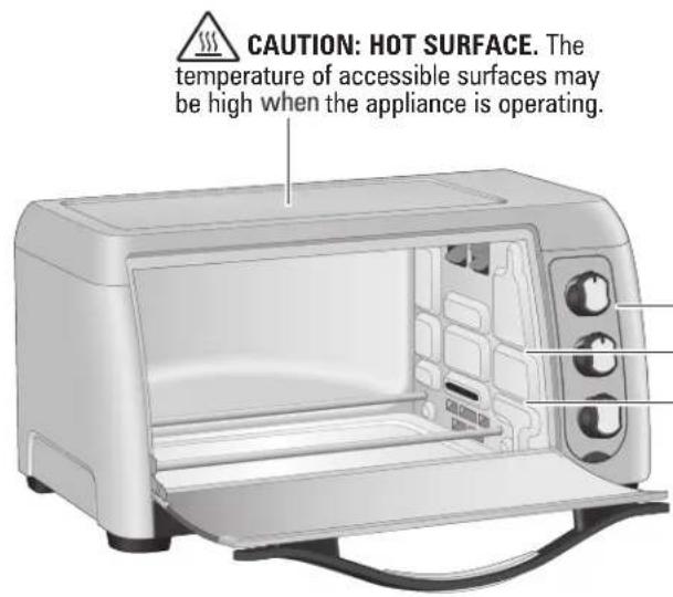 HAMILTON BEACH Quantum Air Fry 31350 - Parts and Features - 1