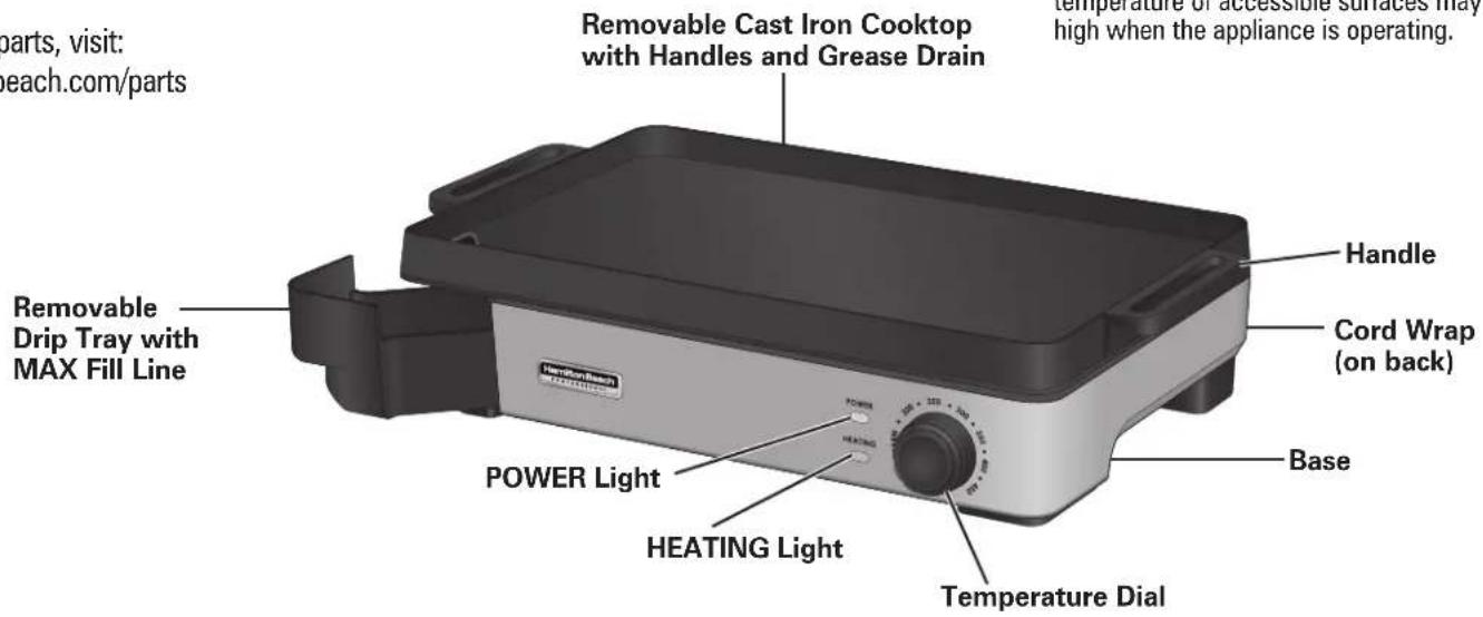 HAMILTON BEACH 38560 - Parts and Features - 1