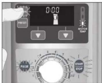 0:00 PRESIST MOTOR TEMP PULSE START STOP
