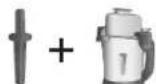 HAMILTON BEACH 58770 - Utilisation du pilon - 1