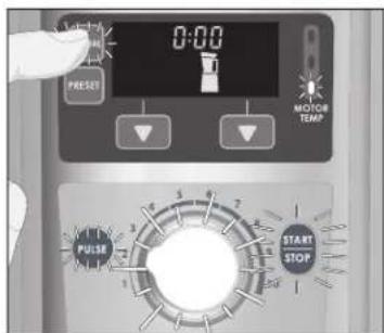 0:00 PRESER MOTOR TEMP PULSE START STOP