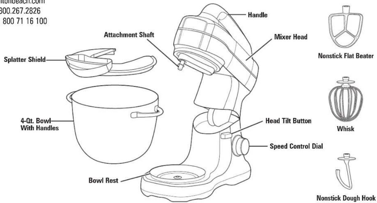 HAMILTON BEACH 63394 - Parts and Features - 2