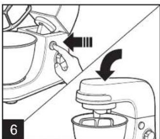 HAMILTON BEACH 63386 - WARNING Cut and Crush Hazard. - 5