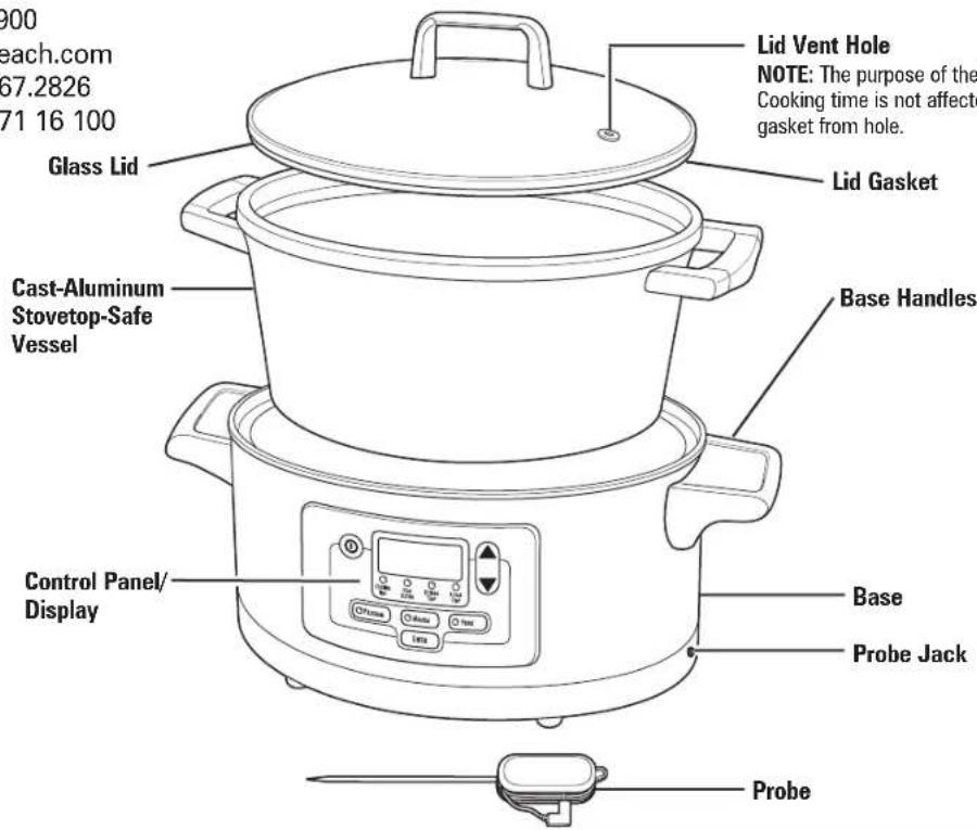 HAMILTON BEACH Set ’n Forget 33961 - Stovetop-Safe Vessel Capacity: - 1