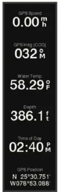 GARMIN ECHOMAP UHD2 5X - Personnalisation des recouvrements de données - 1