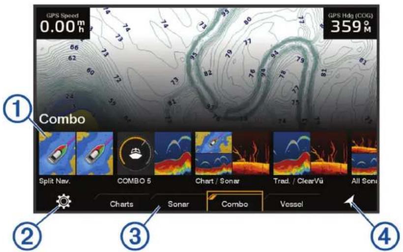 GARMIN ECHOMAP UHD2 5X - Ecran d'accueil - 1