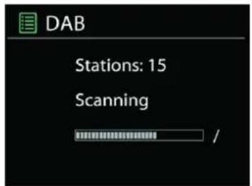 Soundmaster IR3200 - - Scanning for stations - 1