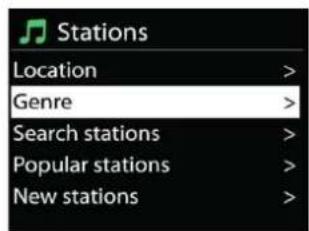 Soundmaster IR3200 - - Seznam stanic - 1