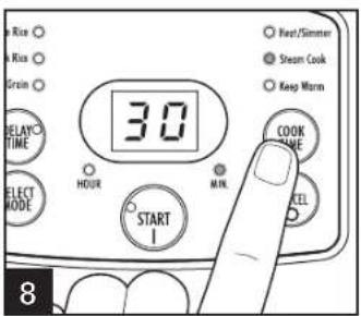 HAMILTON BEACH Digital Simplicity 37548 - How to Steam Food - 6