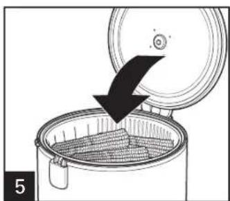 HAMILTON BEACH Digital Simplicity 37548 - How to Steam Food - 4
