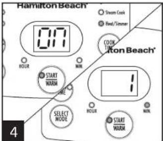 HAMILTON BEACH Digital Simplicity 37548 - How to Heat/Simmer - 4