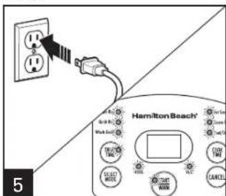 HAMILTON BEACH Digital Simplicity 37548 - CONSERVEZ CES INSTRUCTIONS! - 3