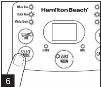 HAMILTON BEACH Digital Simplicity 37548 - Cómo Cocer Arroz (cont.) - 1