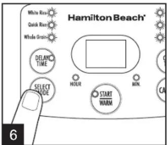 HAMILTON BEACH Digital Simplicity 37548 - Cuisson du riz (suite) - 1