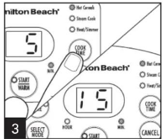 HAMILTON BEACH Digital Simplicity 37548 - Cómo cocer cereales calientes - 3