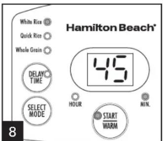 HAMILTON BEACH Digital Simplicity 37548 - How to Cook Rice (cont.) - 5