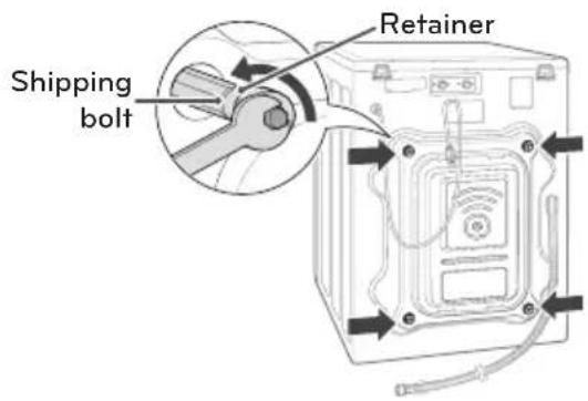 LG FH069FD4F - Unpacking and removing shipping bolts - 2