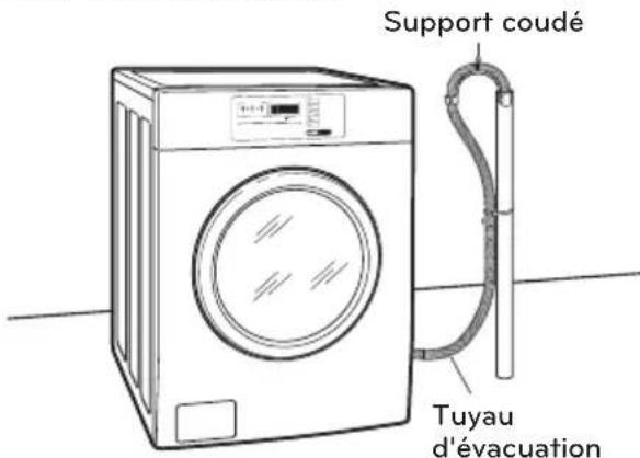 Support coudé Tuyau d'évacuation