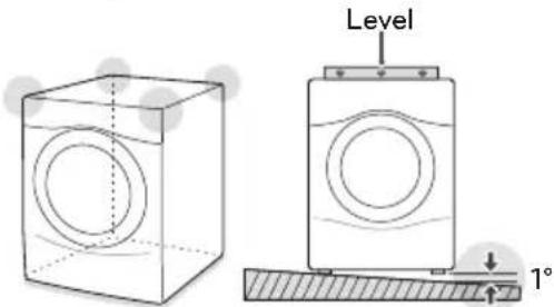 LG FH069FD4F - Leveling the washing machine - 1