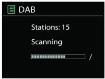 Soundmaster ICD1010 - - Scanning for stations - 1