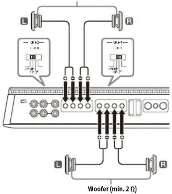 SONY XM4ES - 2-way system - 1