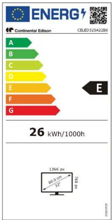 CONTINENTAL EDISON CELED32SA22B6 - ACCESSOIRES : - 1