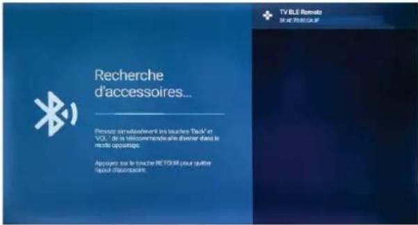 Recherche d'accessoires... Plesseir simulierèvant les touches "Tout" en VOL" de la télécommande afin d'évoire dans le radio appouise. Appuyez sur le touché RETOUER pour quittre laval d'assessaire. TV BLE Remate 2016-2017-04-07