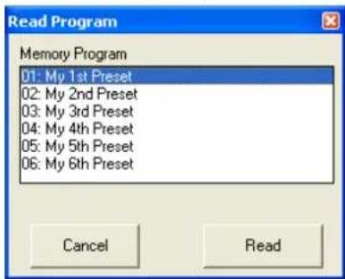 Monacor DRM880WP - Konfiguration aus dem Gerät laden - 1