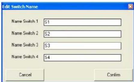 Monacor DRM880WP - Renaming switching outputs - 1