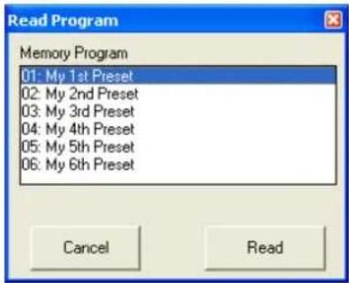 Monacor DRM880WP - Loading configurations from the unit - 1