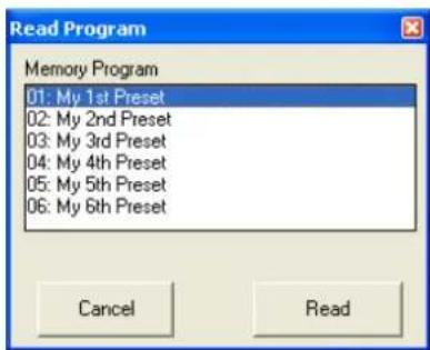 Monacor DRM880WP - Caricare la configurazione dall'apparecchio - 1