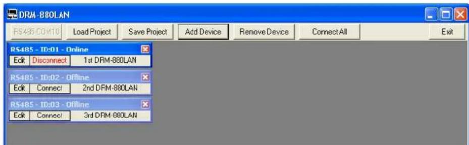 Monacor DRM880WP - PC-Software starten - 1