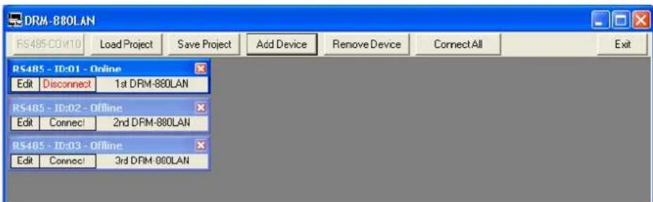 Monacor DRM880WP - Adding units - 3